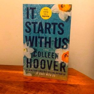 Colleen Hoover “It Starts With Us” paperback copy